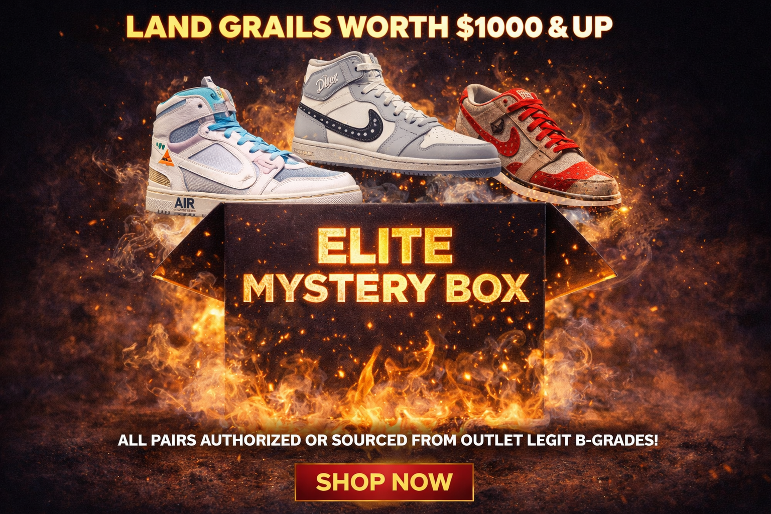 Sneaker Mystery Box Elite Pack | Premium Picks | SneakerB0ss